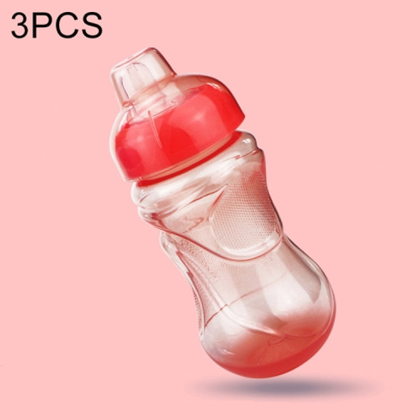 3 PCS Portable Baby Cup PP Baby Duckbill Cup(Red)