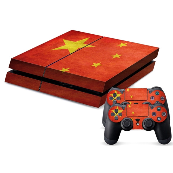 Chinese Flag Pattern Decal Stickers for PS4 Game Console