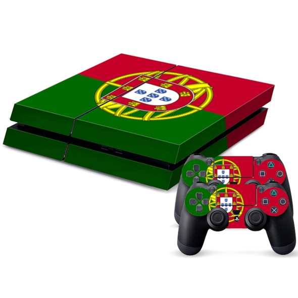Portuguese Flag Pattern Decal Stickers for PS4 Game Console
