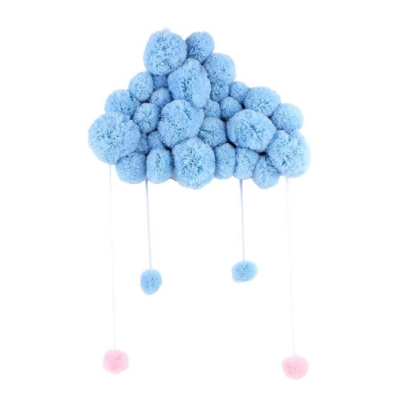 DIY Children Room Girl Room Decoration Hair Ball String Ornaments(Blue)