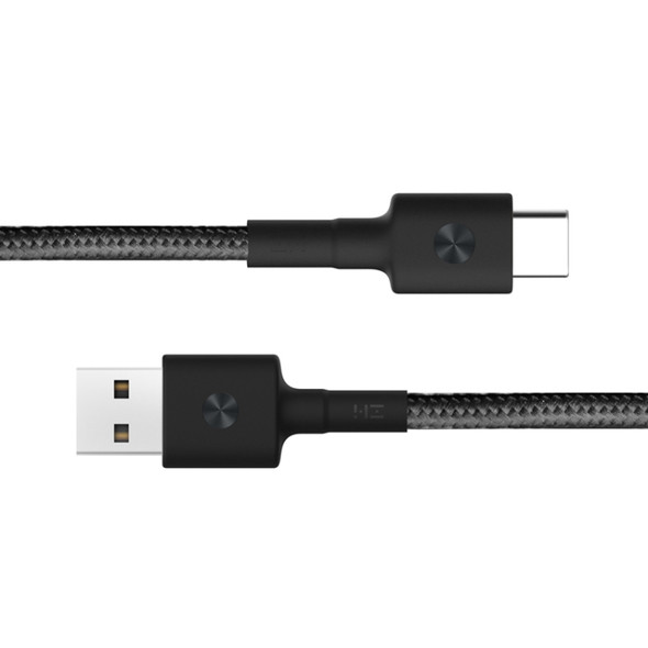 Original Xiaomi ZMI 1m Type C to USB Fast Charging Cord Magnetic Braided Charge Cable, For Samsung / Huawei P9 / Xiaomi 5 / Meizu Pro 5 / LG / HTC and Other Smartphones (Black)