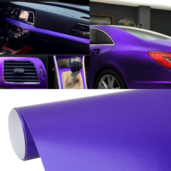 1.52m * 0.5m Car Decal Film Auto Modified Vehicle Sticker Vinyl Air Bubble Sticker Electro-optical Film Protective Film(Purple)