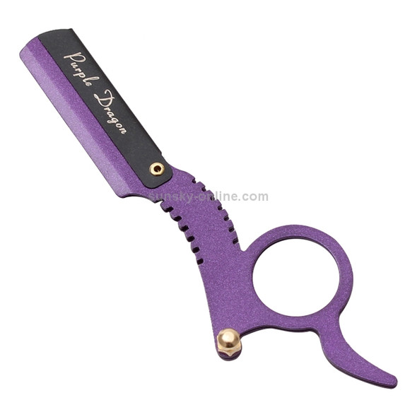 Stainless Steel Vintage Razor Thumb Razor(Purple)