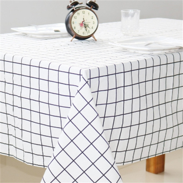 Cotton Linen Tablecloth Dust-proof Rectangular Dining Table Cloth Tea Tablet TV Mat, Size:60x40cm(White)