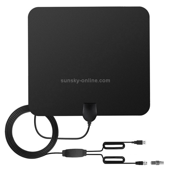 DVB-T2 ATSC 50 Miles Range 28dBi HD Digital Indoor Outdoor TV Antenna with 4m Coaxial Cable