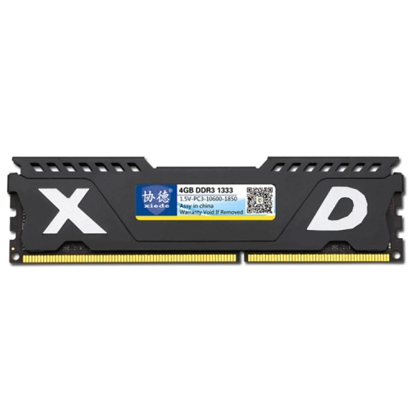 XIEDE X066 DDR3 1333MHz 4GB Vest Full Compatibility Memory RAM Module for Desktop PC