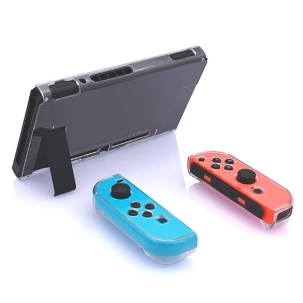 Hard PC Protection Cover for Nintendo Switch NS Case Detachable Crystal Plastic Shell Console Controller Accessories(Clear)