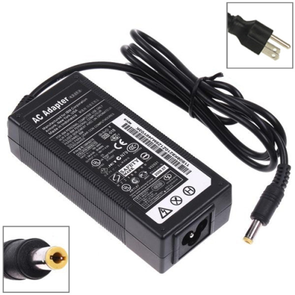 US Plug AC Adapter 16V 4.5A 72W for ThinkPad Notebook, Output Tips: 5.5x2.5mm
