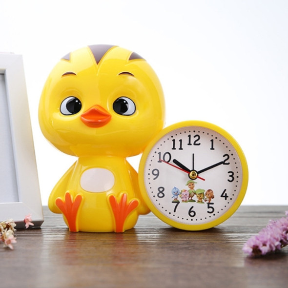 3 PCS Creative Children Cartoon Cute Duck Student Alarm Clock(Yellow)