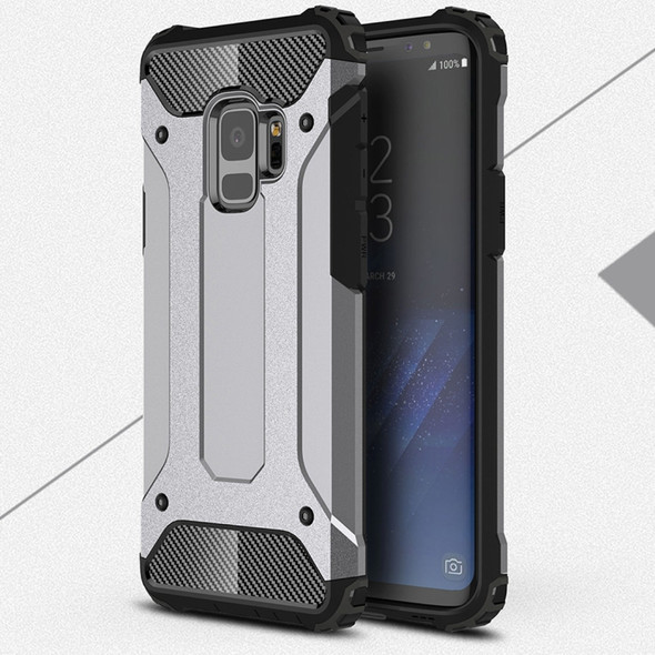 For Galaxy S9 TPU + PC 360 Degree Protection Shockproof Protective Back Case(Grey)