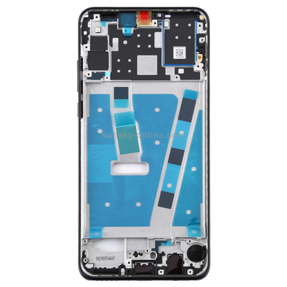 Middle Frame Bezel Plate with Side Keys for Huawei Nova 4e(Black)