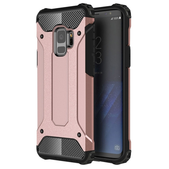 For Galaxy S9 TPU + PC 360 Degree Protection Shockproof Protective Back Case(Rose Gold)