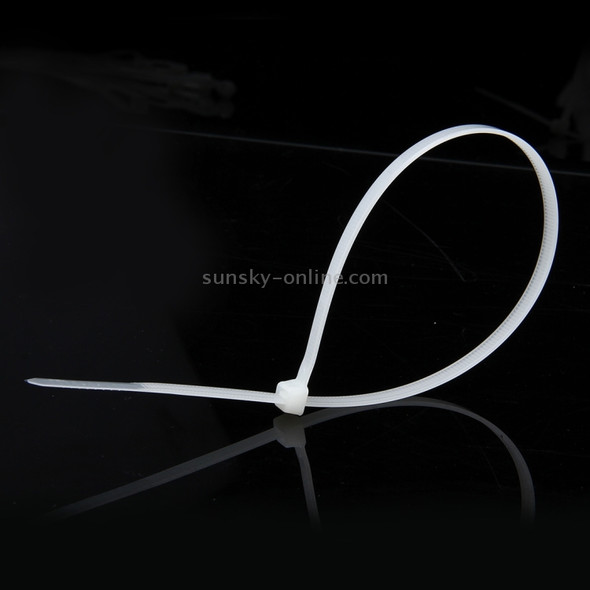 500 PCS 5mm*300mm Nylon Cable Ties(White)