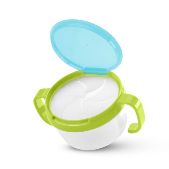 Baby Products Anti-sprinkling Design Baby Double Handle Biscuit Small Bowl Snack Cup(Green)