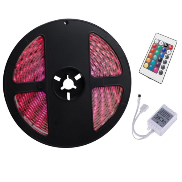 YWXLight 5M RGB 5050SMD Dimmable IP65 Waterproof Flexible Light Strip with 24 Keys Remote Control