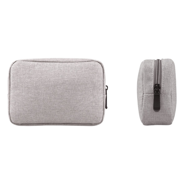 Simple Multi-functional Digital Device Travel Storage Bag for Phones, Power Bank, U-disk, Earphones, Data Cable and etc, Big Size: 23*11*5cm(Grey)