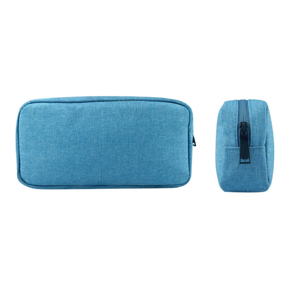 Simple Multi-functional Digital Device Travel Storage Bag for Phones, Power Bank, U-disk, Earphones, Data Cable and etc, Small Size: 16*11*5cm(Blue)