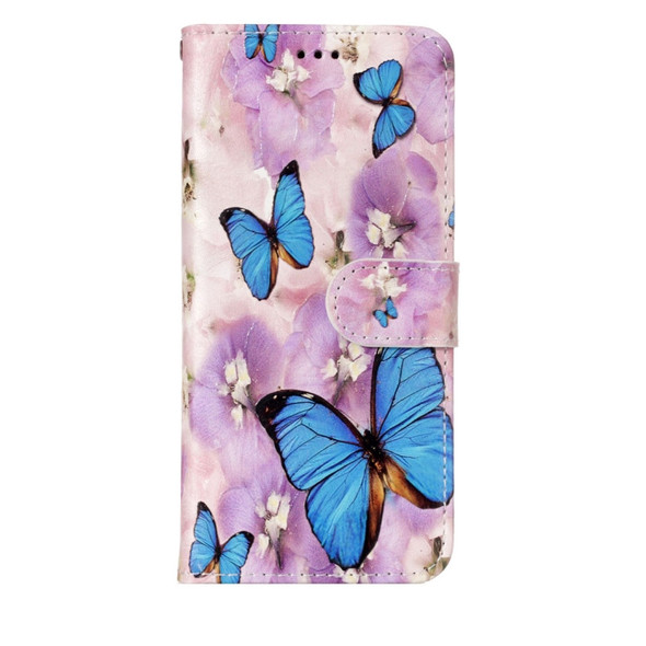 For Galaxy S9 Gloss Oil Embossed Flower Butterfly Pattern Horizontal Flip Leather Case with Holder & Card Slots & Wallet