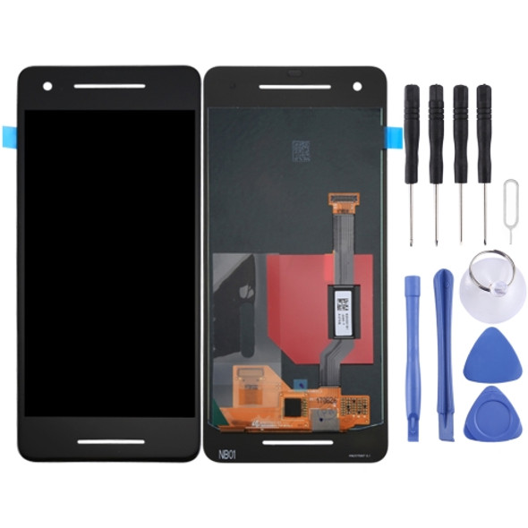 LCD Screen and Digitizer Full Assembly for Google Pixel 2(Black)