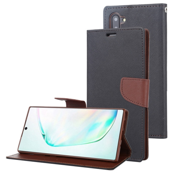 For Galaxy Note 10 MERCURY GOOSPERY FANCY DIARY Horizontal Flip Leather Case with Holder & Card Slots & Wallet(Taupe)