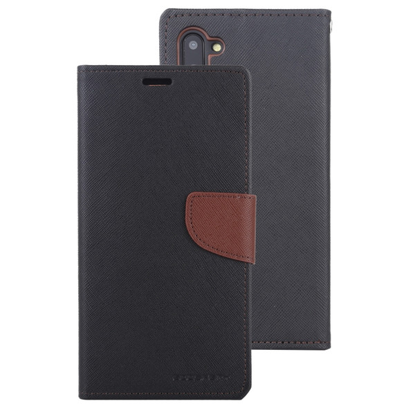 For Galaxy Note 10 MERCURY GOOSPERY FANCY DIARY Horizontal Flip Leather Case with Holder & Card Slots & Wallet(Taupe)