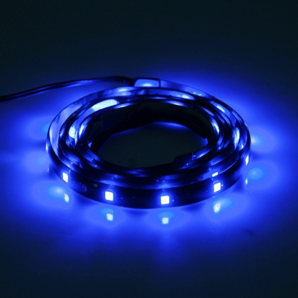 10 PCS 60cm 30 LED Waterproof Flexible Car Strip Light, DC 12V(Blue Light)