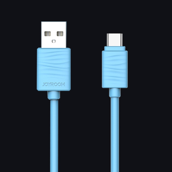 JOYROOM JR-S118 1m 2.4A Type C to USB Fast Charging Cord Charge Cable, For Samsung / Huawei P9 / Xiaomi 5 / Meizu Pro 5 / LG / HTC and Other Smartphones(Blue)