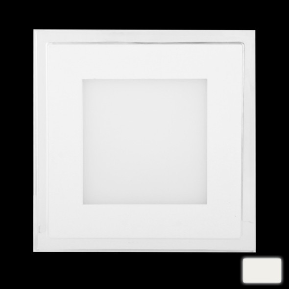 10W White LED Square Panel Light, Luminous Flux: 740lm, Size: 13cm x 13cm x 3.5cm