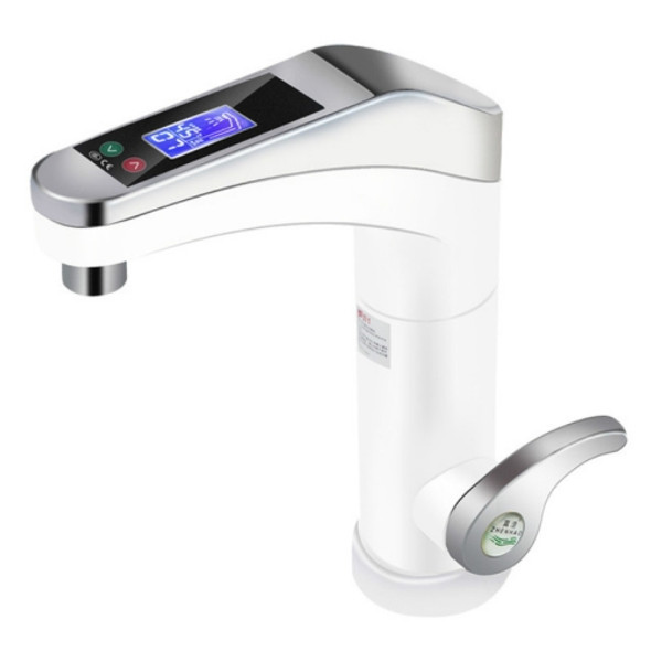 Intelligent Instant Digital Hot Water Faucet Hot and Cold Water Heater, EU Plug(White)