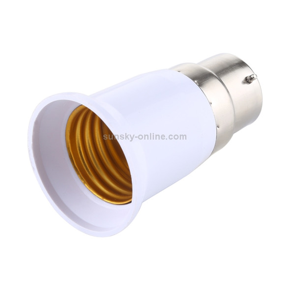 E27 to B22 Light Lamp Bulbs Adapter Converter(White)