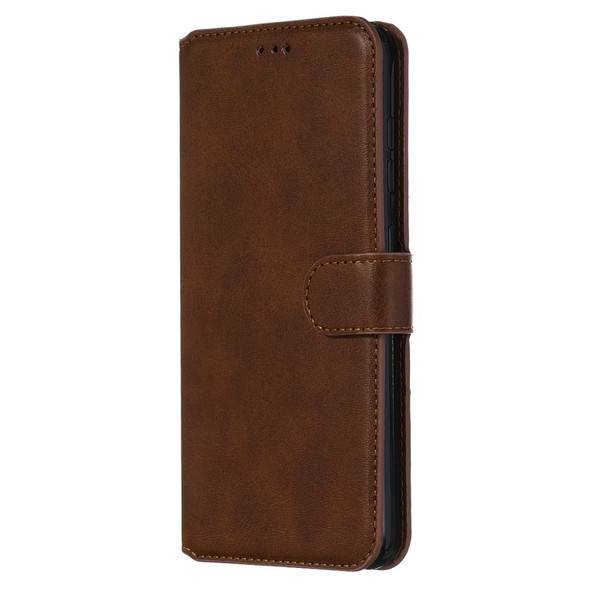 For Nokia 6.2 / Nokia 7.2 Classic Calf Texture Horizontal Flip PU Leather Case, with Holder & Card Slots & Wallet(Brown)