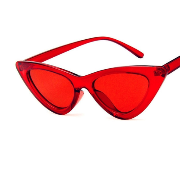 Sexy Ladies Cat Eye Sunglasses Women Vintage Sun Glasses(Red)