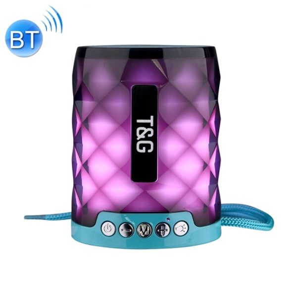 T&G TG155 Bluetooth 4.2 Mini Portable Wireless Bluetooth Speaker with Colorful Lights(Green)