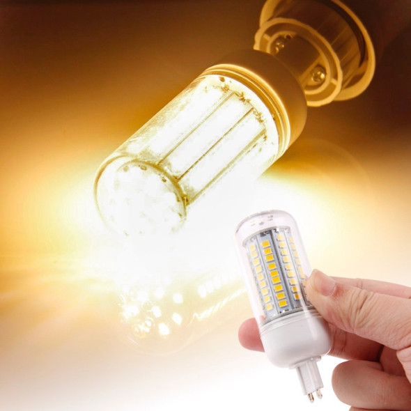G9 8.0W Corn Light Lamp Bulb, 102 LED SMD 2835, Warm White Light, AC 220V, with Transparent Cover