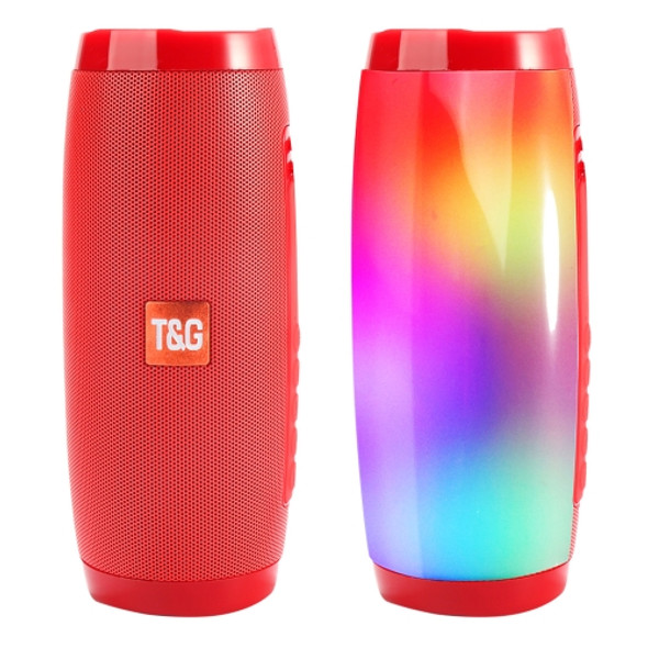 TG157 Bluetooth 4.2 Mini Portable Wireless Bluetooth Speaker with Melody Colorful Lights (Red)