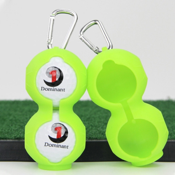 2 PCS Golf Silicone Double-ball Protective Sleeve (Green)