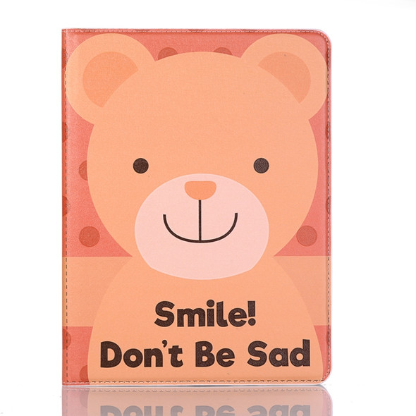Smile Bear Pattern Horizontal Flip Leather Case for iPad Pro 11 inch (2018), with Card Slots & Holder & Wallet & Photo Frame & Pen slot
