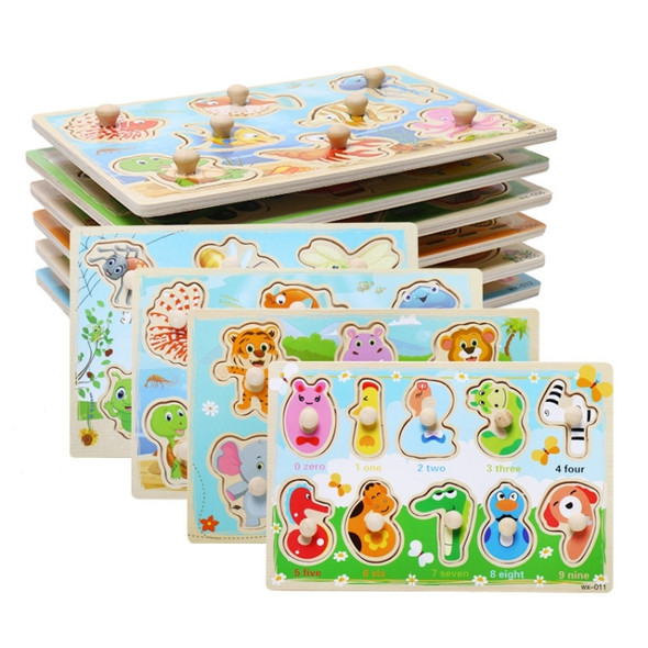 9 PCS Random Style Children Educational Toys Hand-claw Puzzle Cognitive Kindergarten Gifts