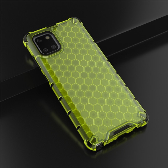 For Galaxy Note 10 Lite Shockproof Honeycomb PC + TPU Protective Case(Green)