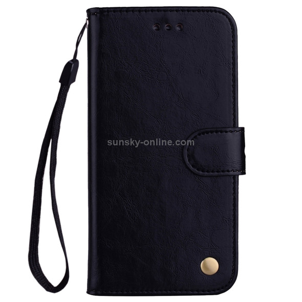 For Xiaomi  Mi A1 & 5X Business Style Oil Wax Texture Horizontal Flip Leather Case with Holder & Card Slots & Wallet & Lanyard(Black)