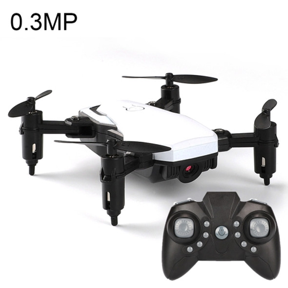 LF606 Wifi FPV Mini Quadcopter Foldable RC Drone with 0.3MP Camera & Remote Control, One Battery, Support One Key Take-off / Landing, One Key Return, Headless Mode, Altitude Hold Mode(White)