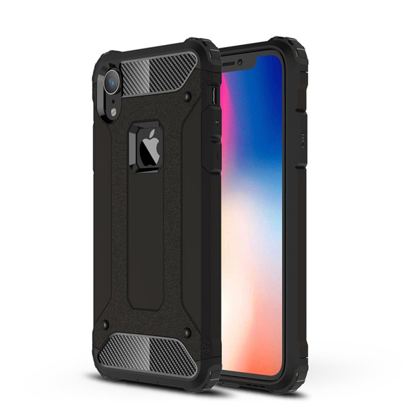 TPU + PC Armor Combination Back Cover Case for    iPhone XR(Black)