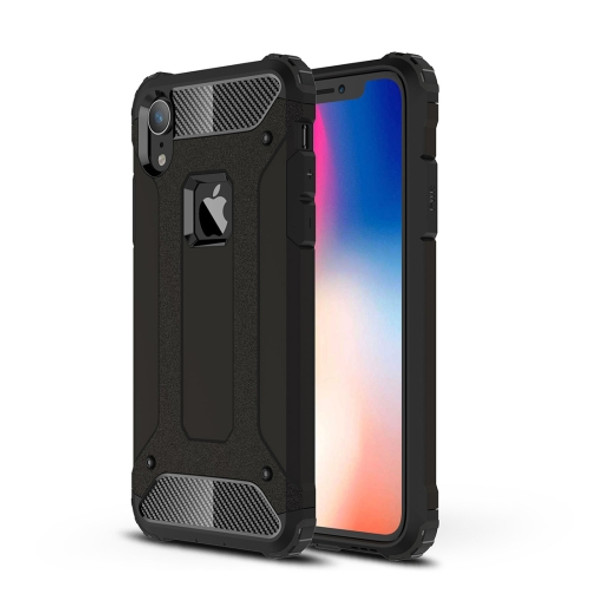 TPU + PC Armor Combination Back Cover Case for    iPhone XR(Black)