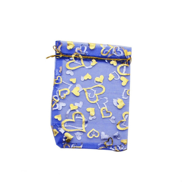 100 PCS Gift Pouches Bag Organza Bags Jewelry Candy Packaging Bags, Size:17x23cm(Royal Blue)