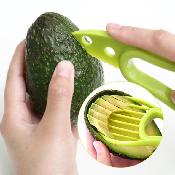 2 PCS 3 In 1 Avocado Slicer Shea Corer Fruit Peeler Cutter Pulp Separator Plastic Knife Kitchen Vegetable Tools