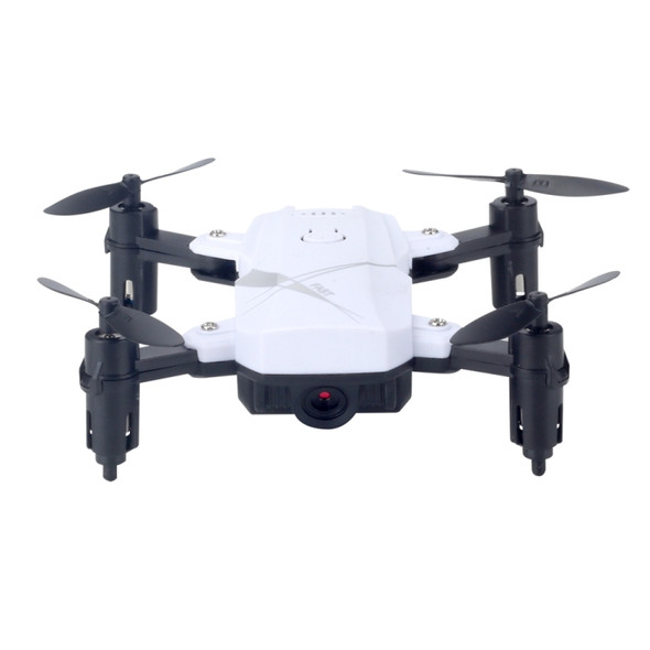 LF602 Mini Quadcopter Foldable RC Drone with 0.3MP Camera, One Battery, Support Forwards & Backwards, 360 Degrees Rotating, Altitude Hold Mode(White)