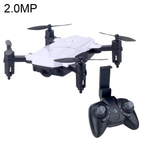 LF602 Mini Quadcopter Foldable RC Drone with 2.0MP Camera, One Battery, Support Forwards & Backwards, 360 Degrees Rotating, Altitude Hold Mode(White)