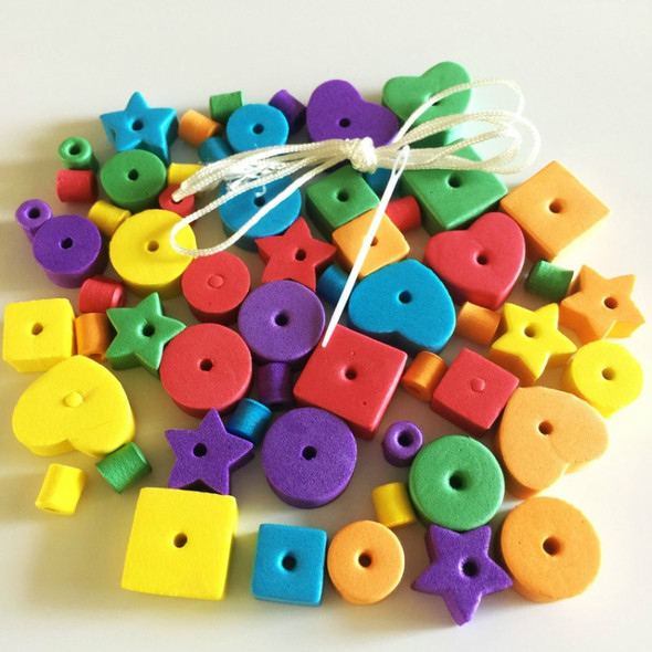 66 PCS Kids Early Educational Geometric Figure Foam Creative Handwork Toy