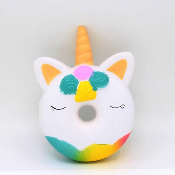 Squishy Resin Crafts PU Slow Rebound Simulation Squeeze Toys(Unicorn Donut)