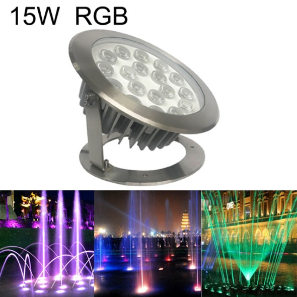 15W Square Park Landscape LED Underwater Light Pool Light(RGB)